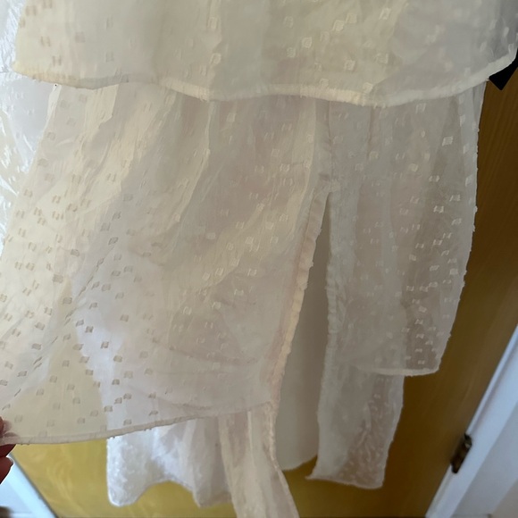 LuLus White Tie Strap Dot Bustier Midi Dress - Picture 7 of 7